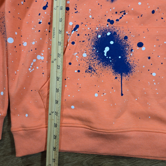 Diamond King Hoodie Mens 2XL Peach Patch Hip Hop Streetwear Pullover Rap - Picture 5 of 7